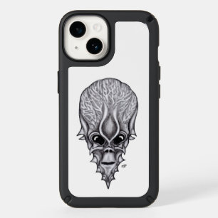 Alien Face , African Skull Facial Reconstruction Speck iPhone 14 Case