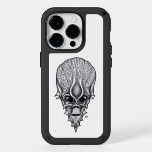 Alien Face , African Skull Facial Reconstruction Speck iPhone 14 Pro Case