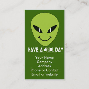 Alien Face Business - Profile Card