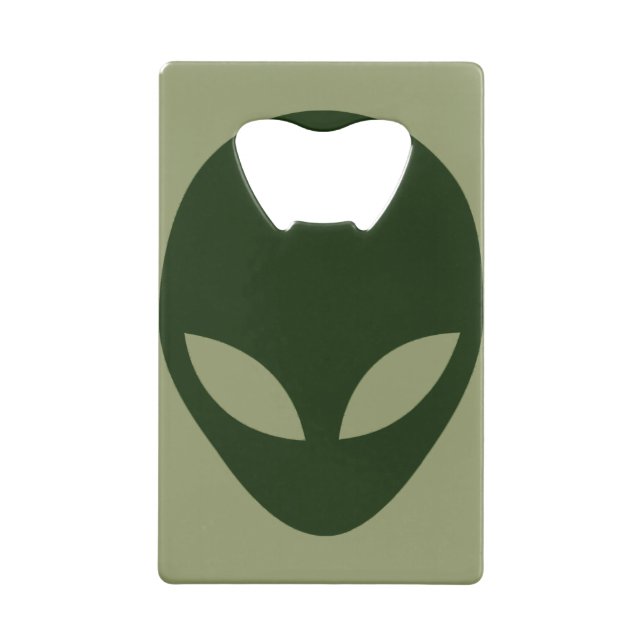 Alien Face Credit Card Bottle Opener (Back)