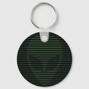 Alien face keychain