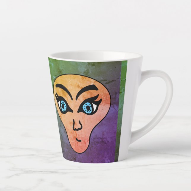alien face latte mug (Right)
