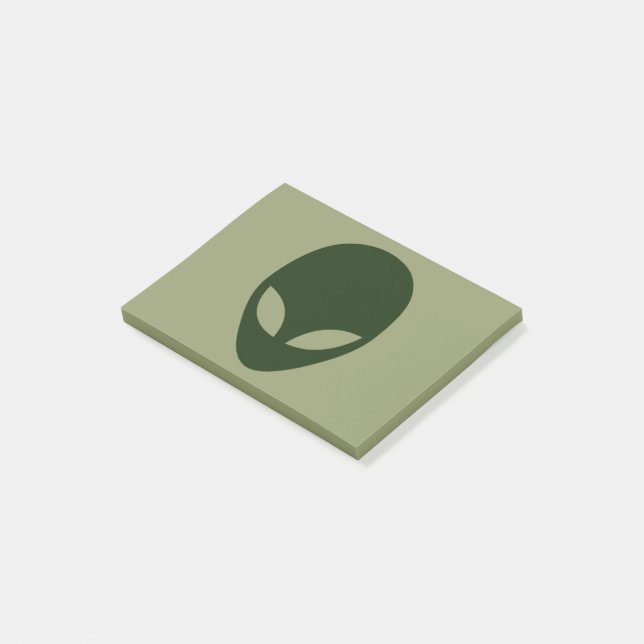 Alien Face Post-it Notes (Angled)