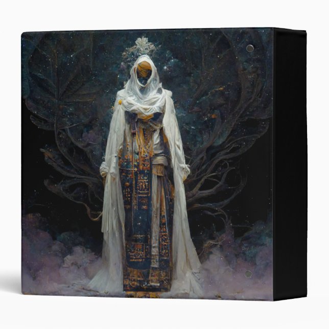 Alien Fae Fantasy Sci-Fi 3 Ring Binder (Back/Spine)