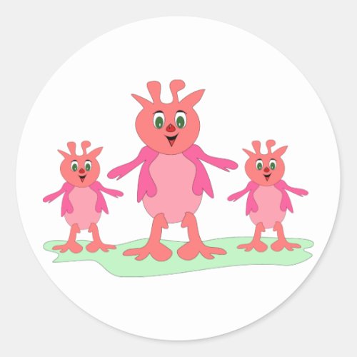 Alien Family Stickers