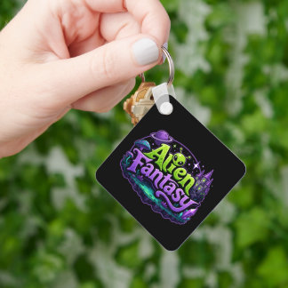 Alien Fantasy Lovers Keychain