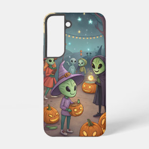 Alien Feast – Surreal Sci-Fi Christmas Art Print Samsung Galaxy S22 Case