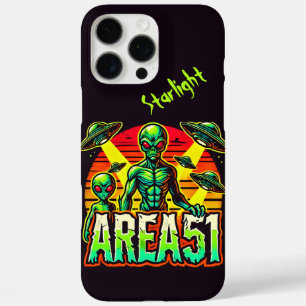 Alien Figures Emerge Near Area 51 iPhone 16 Pro Max Case