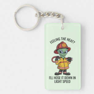 Alien Firefighter Keychain