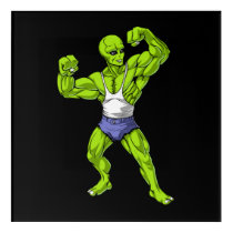 Alien Fitness Workout Acrylic Print Alien Fitness Workout Acrylic Print