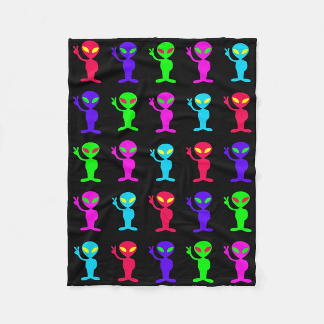 Alien Fleece Blanket (Front)