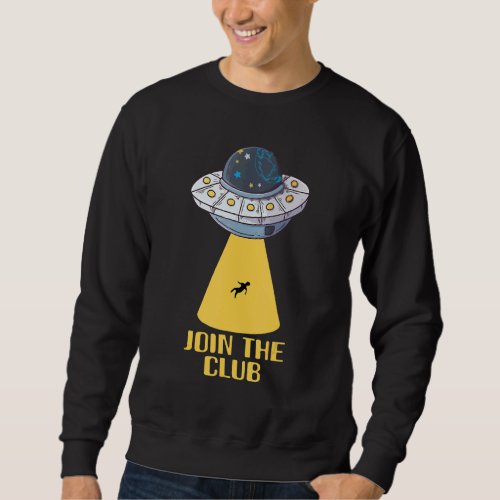 Alien  For Men Head Green Ufo Area 51 Space 1 Sweatshirt