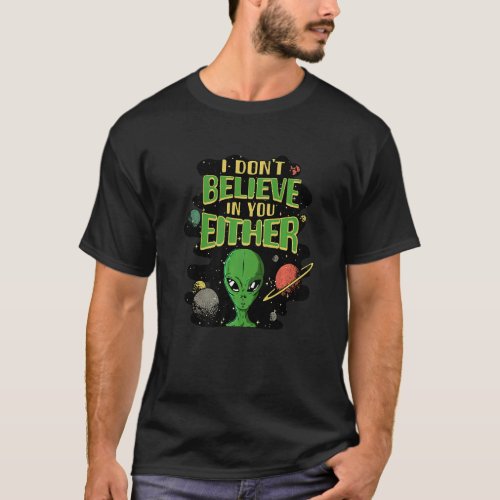 Alien  For Men Head Green Ufo Area 51 Space  4 T_Shirt