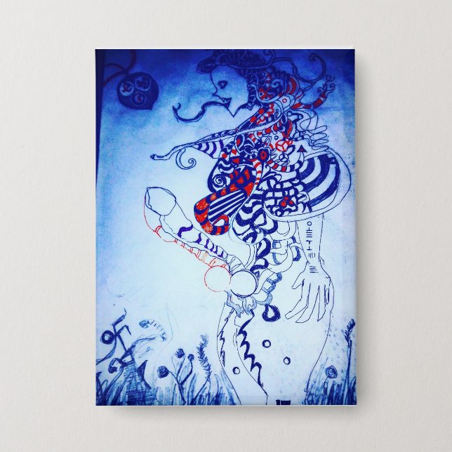 alien for real  button (Front)