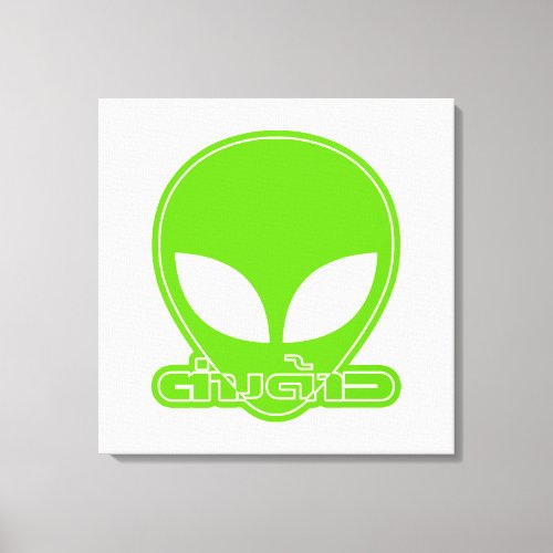 Alien Foreigner Tang Dao  Thai Language Script Canvas Print