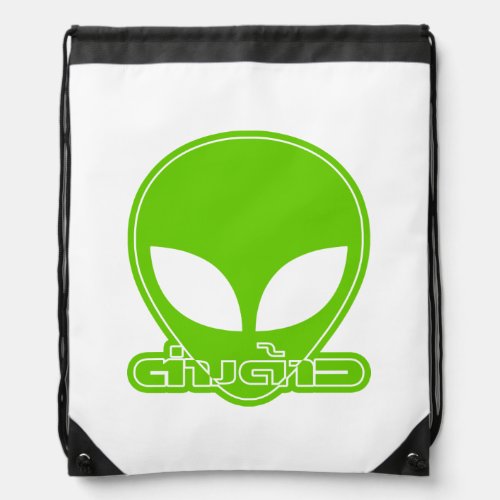 Alien Foreigner Tang Dao  Thai Language Script Drawstring Bag