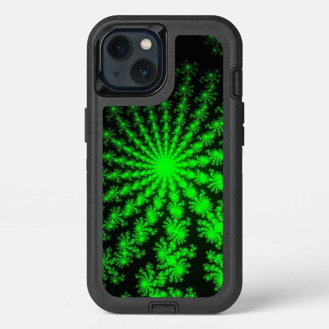 Alien Fractal Burst Otterbox iPhone Case (Back)