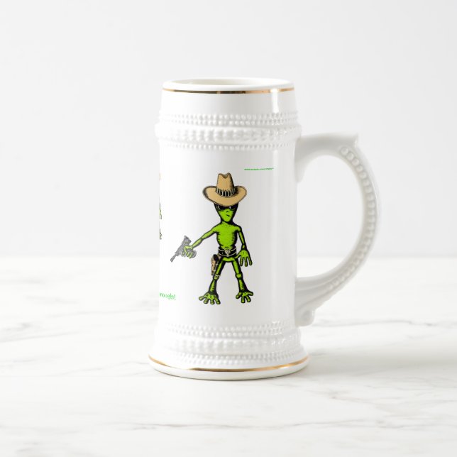Alien funny beer mug (Right)