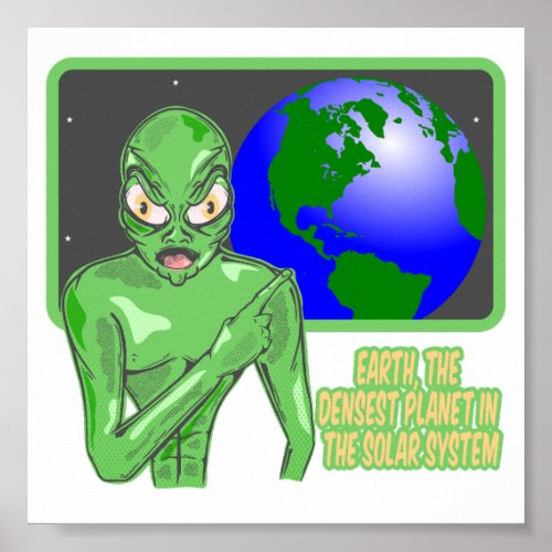 Alien Funny Earth Review Poster