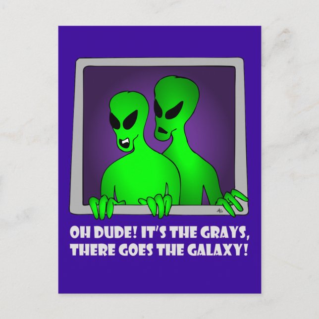 ALIEN GALAXY-5 POSTCARD (Front)