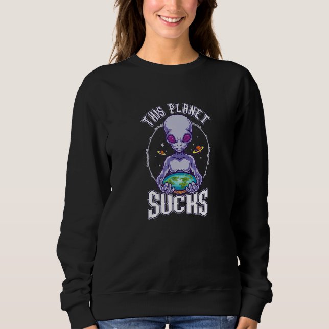 Alien Galaxy Ufo fan Sifi style streetwear top     (Front)