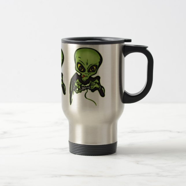 Alien Gamer Travel Mug (Right)