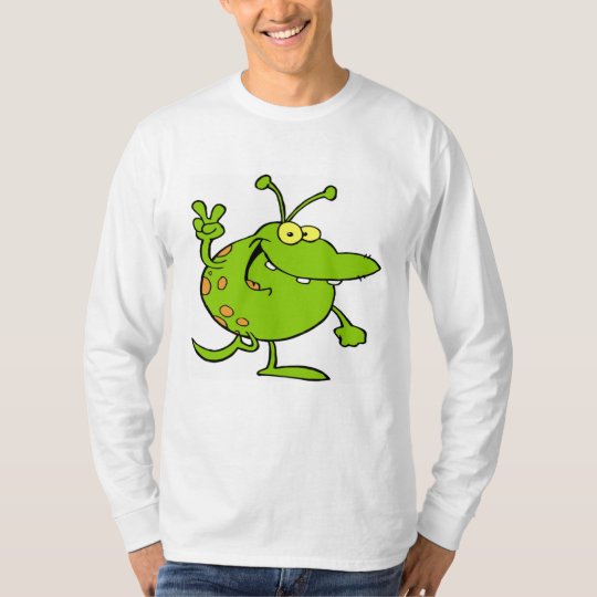Alien Gesturing A Peace Sign T-Shirt