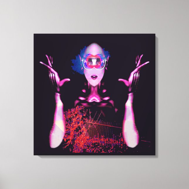 Alien Ghost Canvas Print (Front)