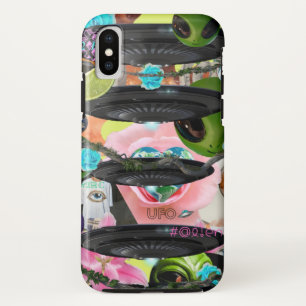 Alien Girl Aesthetic Collage iPhone Case 2RareCo