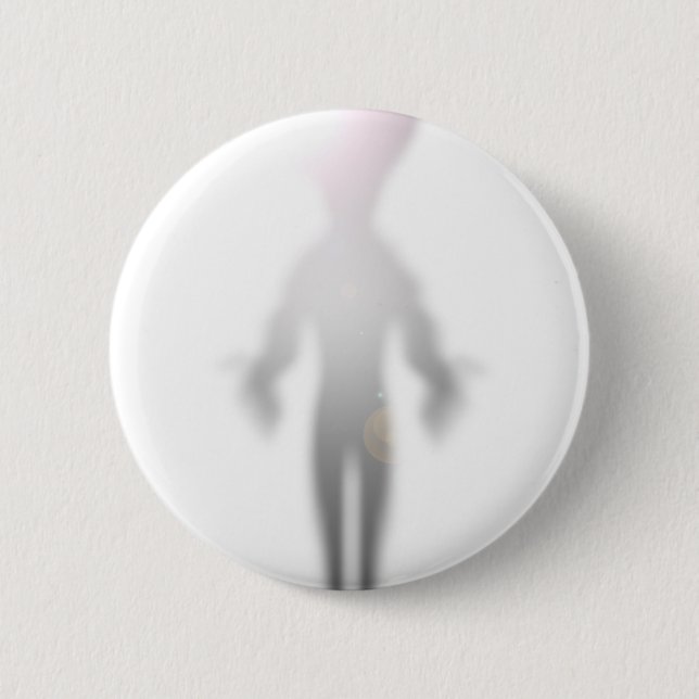 Alien Glow Pinback Button (Front)