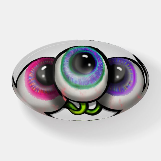 Alien Googly Eyes Paperweight (Front)