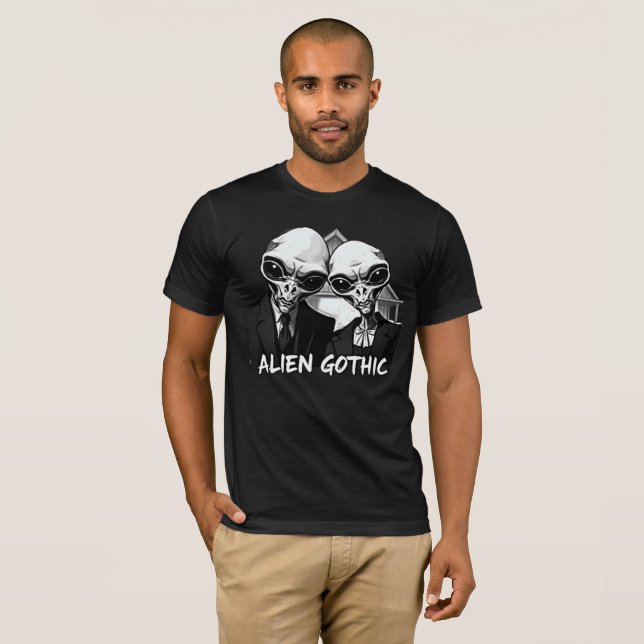Alien Gothic: Retro Fusion T-Shirt (Front Full)