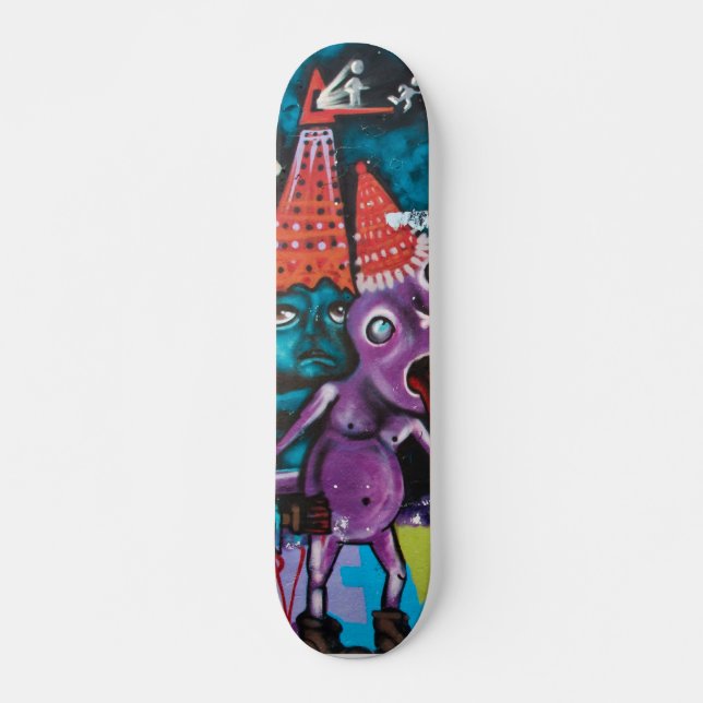 Alien Graffiti Skateboard (Front)