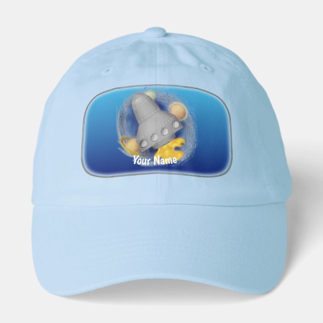Alien gray  rocketship hat (Front)