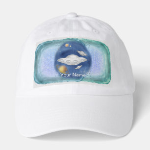Alien Gray Spaceship Hat
