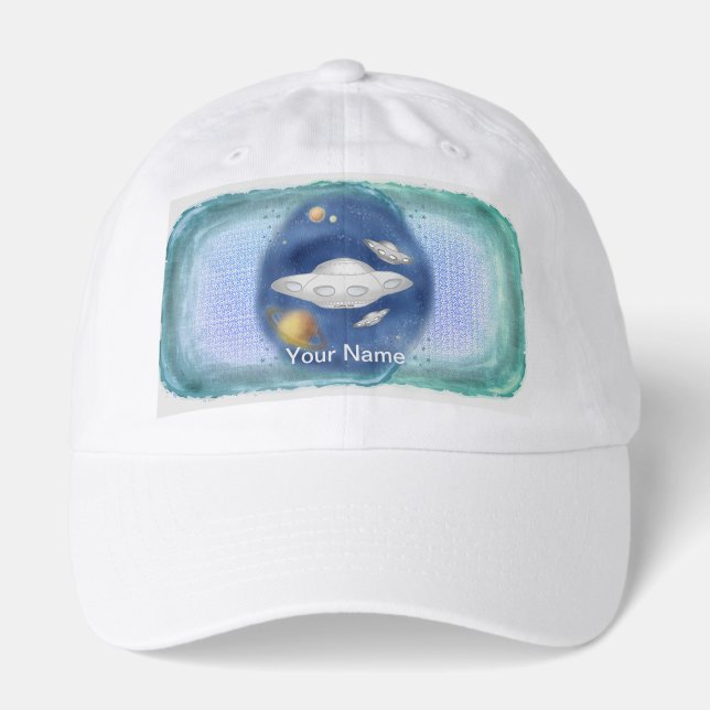 Alien Gray Spaceship Hat (Front)