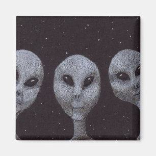 Alien Grays Magnet
