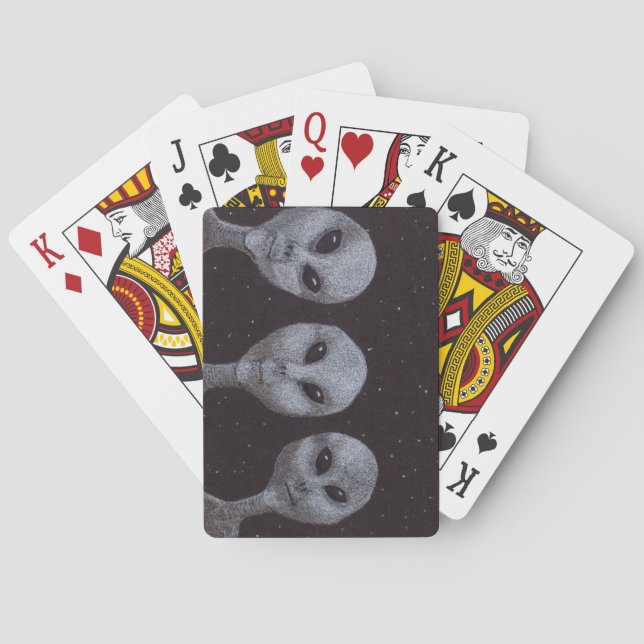 Alien Grays Poker Cards (Back)