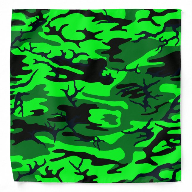 Alien Green Camo Bandana (Front)
