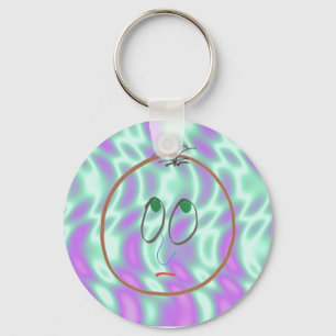 Alien Green, Funny Faces Keychain