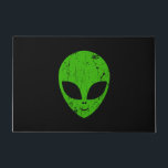 alien green head ufo science fiction extraterrestr doormat<br><div class="desc">alien green head ufo science fiction extraterrestrial grunge smile face</div>