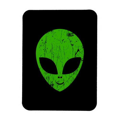 alien green head ufo science fiction extraterrestr magnet