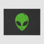 alien green head ufo science fiction extraterrestr tissue paper<br><div class="desc">alien green head ufo science fiction extraterrestrial grunge smile face</div>