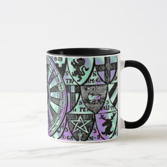 Alien Green, King Arthur-Knights-Table Mug (Right)