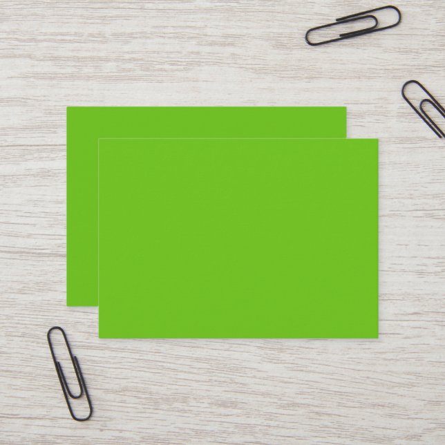Alien Green Mighty Business Card (Front/Back In Situ)