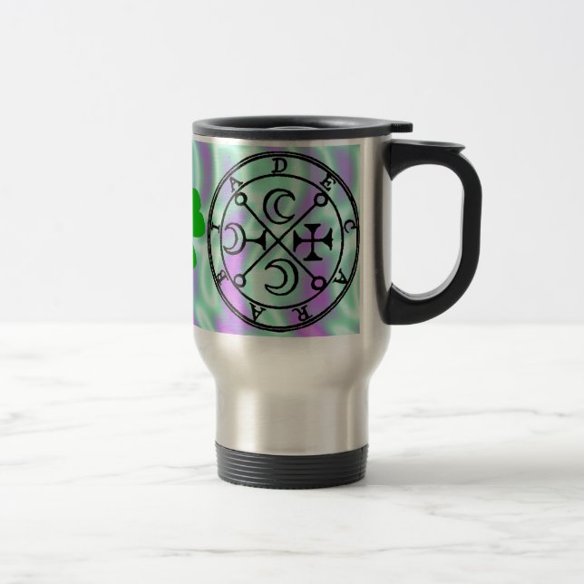 Alien Green, Seal-of-Decarabia Travel Mug (Right)