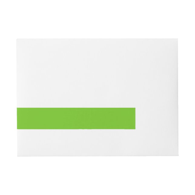 Alien Green Wraparound Address Label (Front)