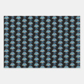 Alien Grey Extra Terrestrial UFO UFOlogy  Wrapping Paper Sheets (Front 3)