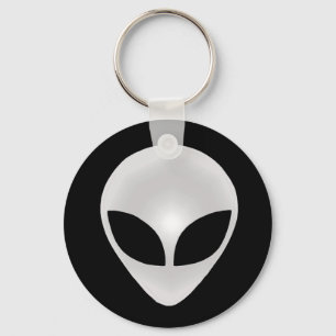 Alien Grey Head Keychain