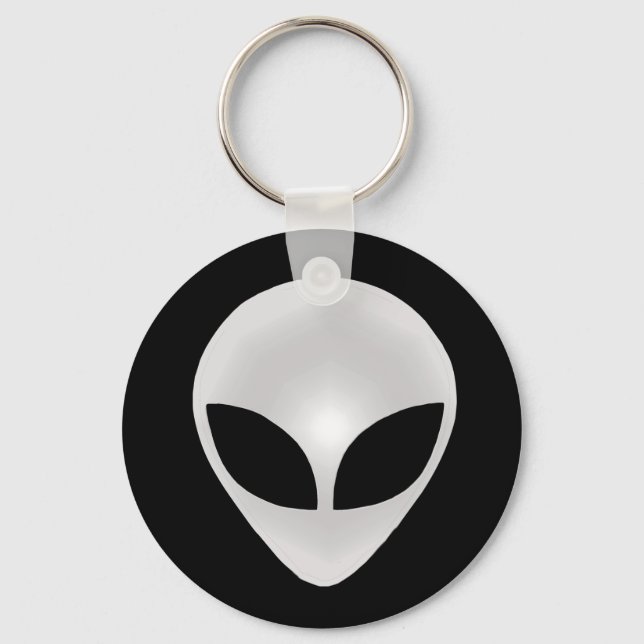 Alien Grey Head Keychain (Front)